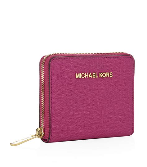 small michael kors soft pink wallet|Michael Kors small wallet women.